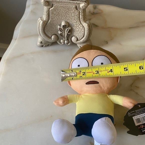 Rick and Morty Toy Factory Adult Swim Plush Stuffed Animal Doll 8” Morty - Picture 11 of 12